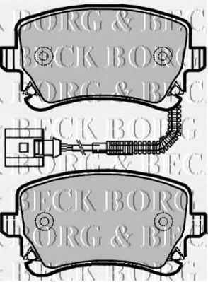 BORG & BECK bbp1939 -  Комплект тормозных колодок, дисковый тормоз